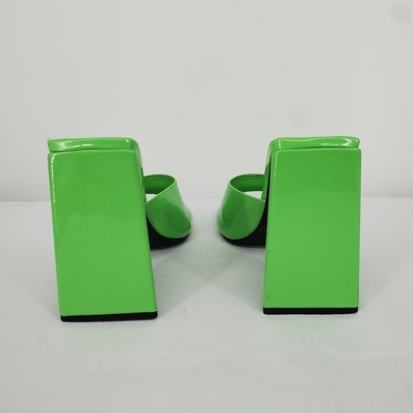 EGO Avalon Heels Women 8 Shoes Patent Leather Green - Picture 9 of 12